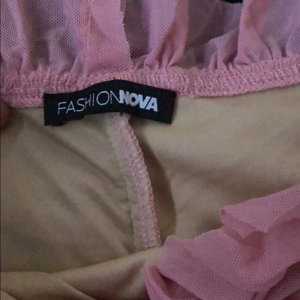 Pink Runched Dress - Picture 2 of 5